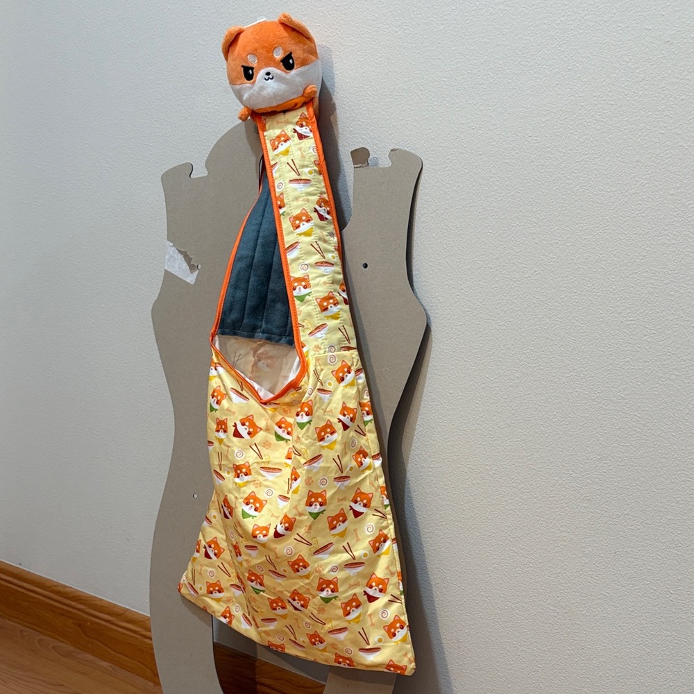 NWOT Shiba Inu Themed kid packable shopping bag